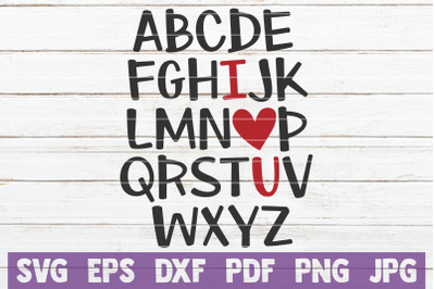 I Love You SVG Cut File