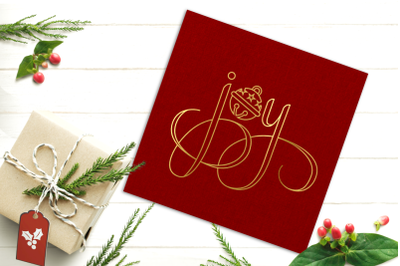 Christmas Joy Single Line Sketch for Pens | SVG | PNG | DXF