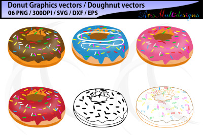 Donut SVG / Doughnut SVG / Donut Cut File / Sprinkle Donut SVG