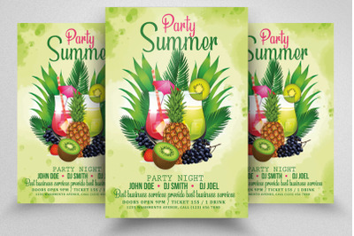 Summer Party Flyer Template