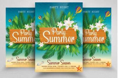 Summer Beach Party Flyer/Poster Template