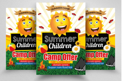 Kids Summer Camp Flyer Template