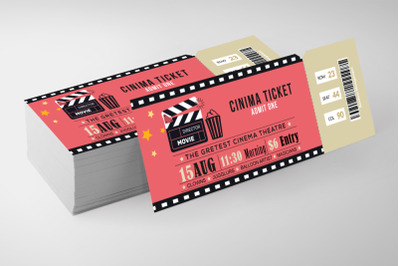 Cinema Movie Ticket Template