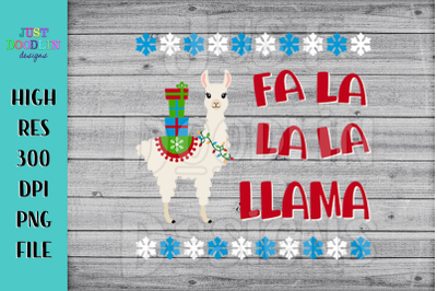 Fa La La La Llama PNG design