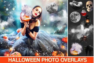 Halloween overlay, Photoshop overlay, Smoke overlay, Ghost overlay