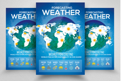 Weather Forecasting Flyer Template