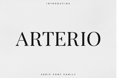 Arterio Font Family - Serif