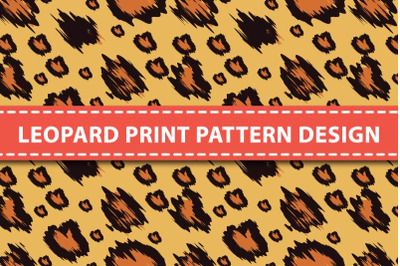 Vector leopard print pattern design