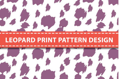 Purple color cheetah print pattern design