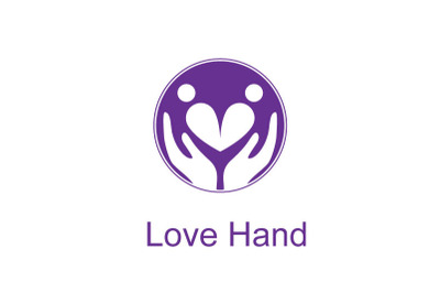 love hand logo