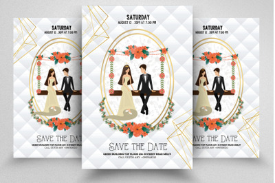 Save The Date Wedding Flyer/Poster