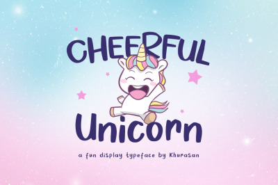 Cheerful Unicorn + Vector