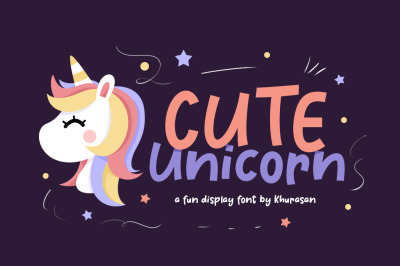 Cute Unicorn + Vector
