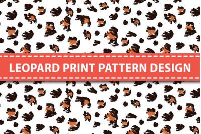 Vector leopard pattern