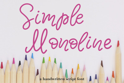Simple Monoline A Handwritten Font