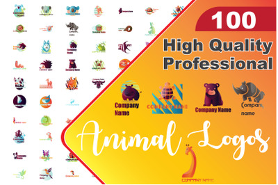 100X  Animal Logo Illustrations
