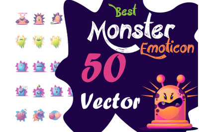 50X Monster Emotion Illustrations