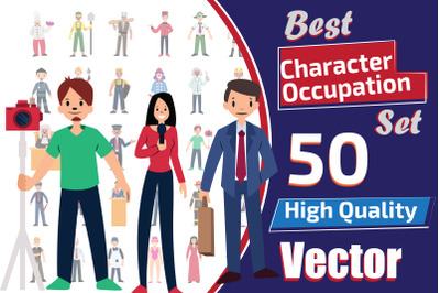 50X  Character Occupations Set Illustrations