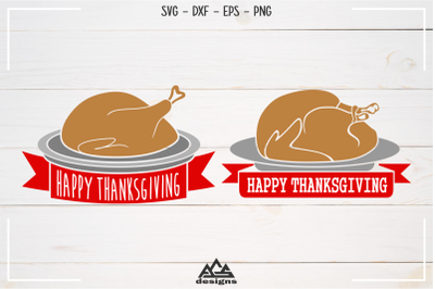 Turkey Happy Thanksgiving Svg Design