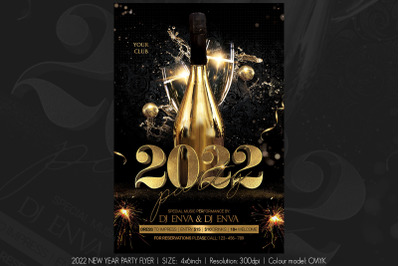 2022 New Year Party Flyer