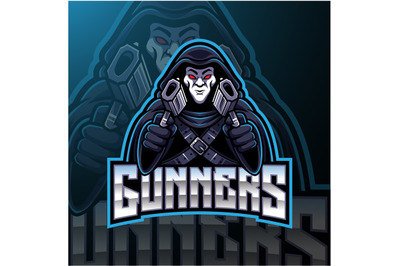 Gunner esport mascot logo