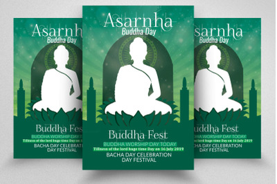 Asarnha Buddha Day Flyer/Poster