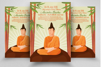 Asarnha Bucha Worship Flyer/Poster