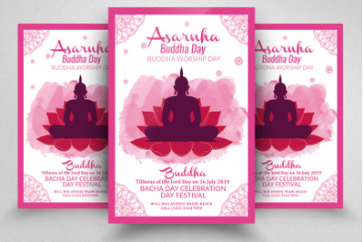 Asarnha Buddha Event Flyer/Poster