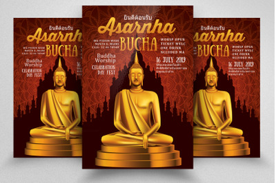 Asarnha Bucha Worship Flyer/Poster