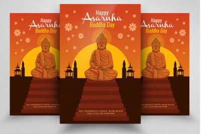 Asarnha Buddha Day Flyer Template