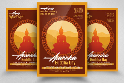 Buddha worship Flyer/Poster Template