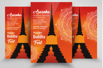 Happy Buddha Festival Flyer Template