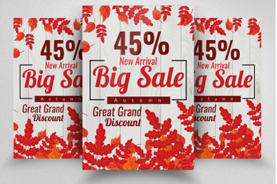 Autumn Big Sale Offer Flyer Template