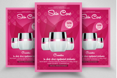 Beauty Skin Care Product Flyer Template