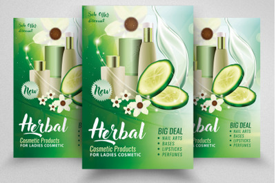 Herbal Beauty Product Flyer Template