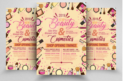 Beauty Cosmetic Flyer/Poster Template