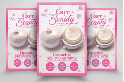 Beauty Skin Care Product Flyer/Poster