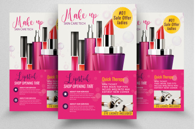 Cosmetic Product Ads Flyer Template