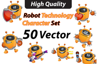 50X - Robot technology Illustrations