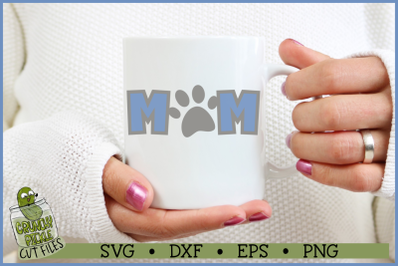 Dog Mom / Cat Mom Paw Print SVG File