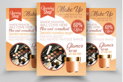 Beauty Cosmetic Flyer Template