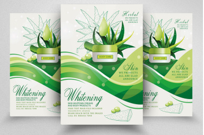 Herbal Whitening Beauty Product Flyer