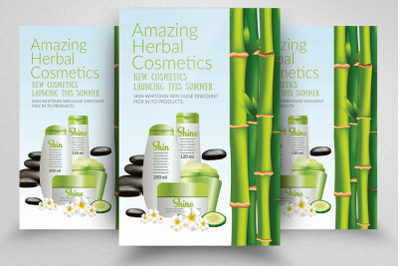 Amazing Herbal Cosmetics Flyer Template