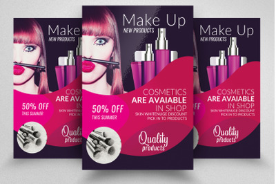 Cosmetic Product Flyer Template