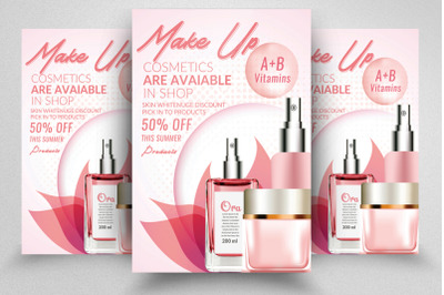 Cosmetic Product Flyer Template