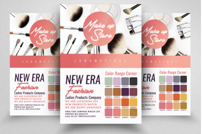 Make Up &amp; Cosmetics Flyer Print Template