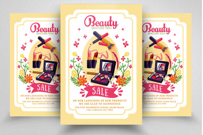 Beauty Cosmetics Sale Offer Flyer