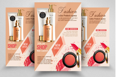 Cosmetic Product Flyer Template