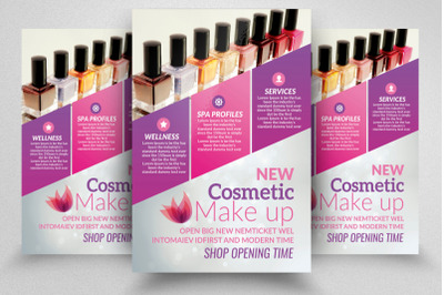 Cosmetics Product Flyer Template