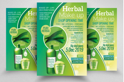 Herbal Beauty Cosmetic Flyer Template